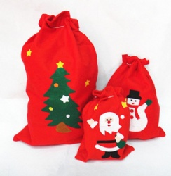 Christmas felt gift bag