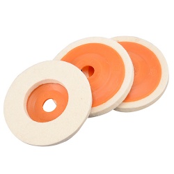 Wool felt polishing buffing wheel pad