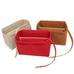 Felt Insert Organizer Cosmetic Bag
